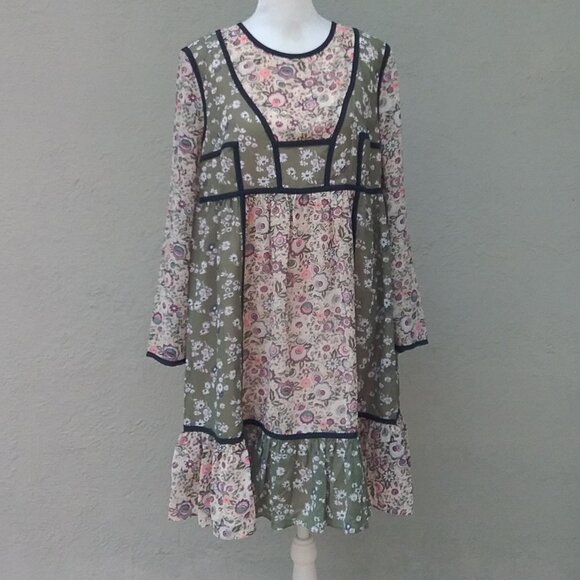 Juicy Couture Women's Dress Floral Bohemian Print Med NWOT Med - Picture 1 of 7